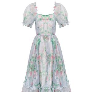 (SOLD) Vintage Floral Maxi Dress